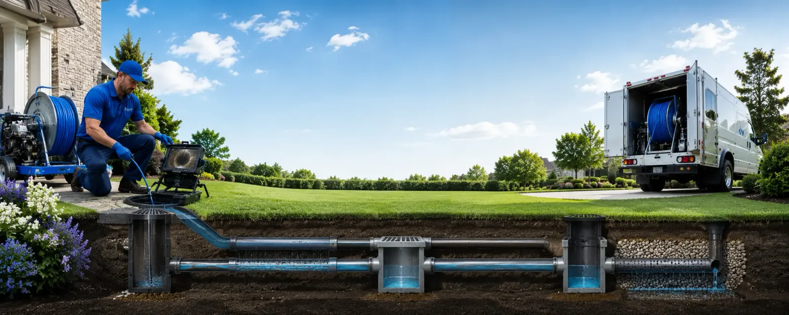 Outdoor drain cleaning information for Bourbon, MO